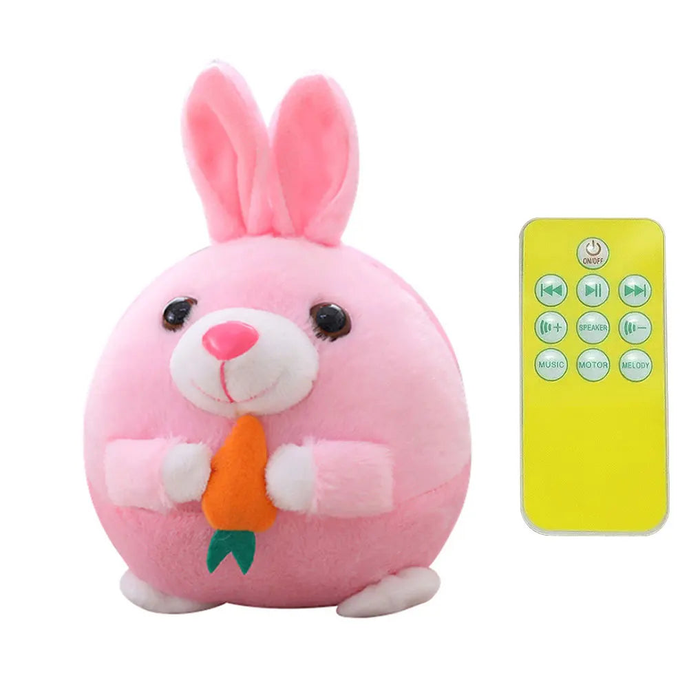 Cartoon Pig Active Moving Talking Pet Plush Toy- Washable Dog Ball- USB Rechargeable Interactive Dog Toy