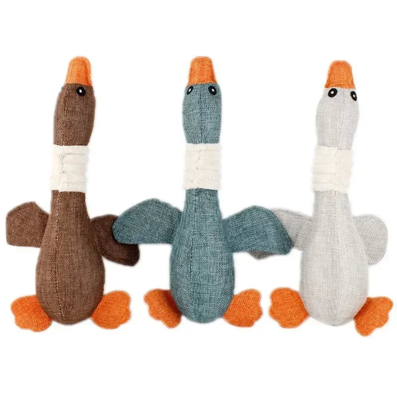 Mallard Duck Dog Toy- for Aggressive Chewers- Squeaky Wild Goose Puzzle Training Toys- Cute Soft Dog Chew Toy