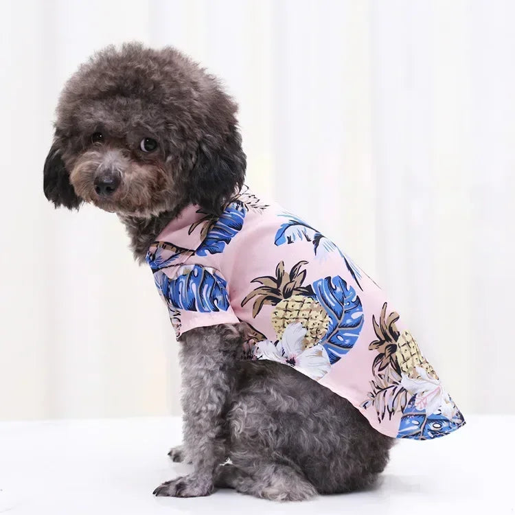 Hawaiian Style Pet Dog Clothe- Summer Sand Beach Dog Shirts- Sizes XS-2XL-Costumes/Apparel
