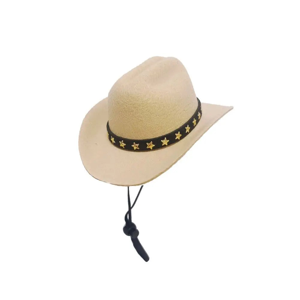 Adjustable Cowboy Dog Hat- Outdoor  Pet Accessories Dogs Headwear