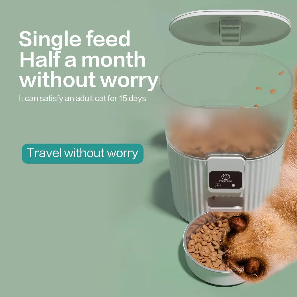 PAPIFEED automatic feeder dog fixed feeding machine cat food dog food wifi remote smart  pet food dispenser