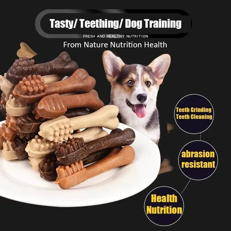 New Dog Bruxism Stick Toothbrush- Bone Shape -Fresh Natural Nutrition- Healthy -Adult Dogs Puppy Training Rewards-Snacks