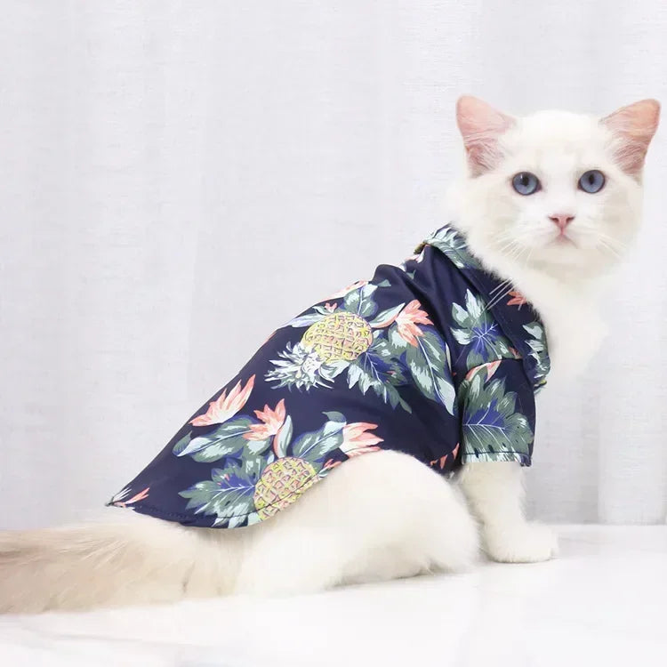 Hawaiian Style Pet Dog Clothe- Summer Sand Beach Dog Shirts- Sizes XS-2XL-Costumes/Apparel