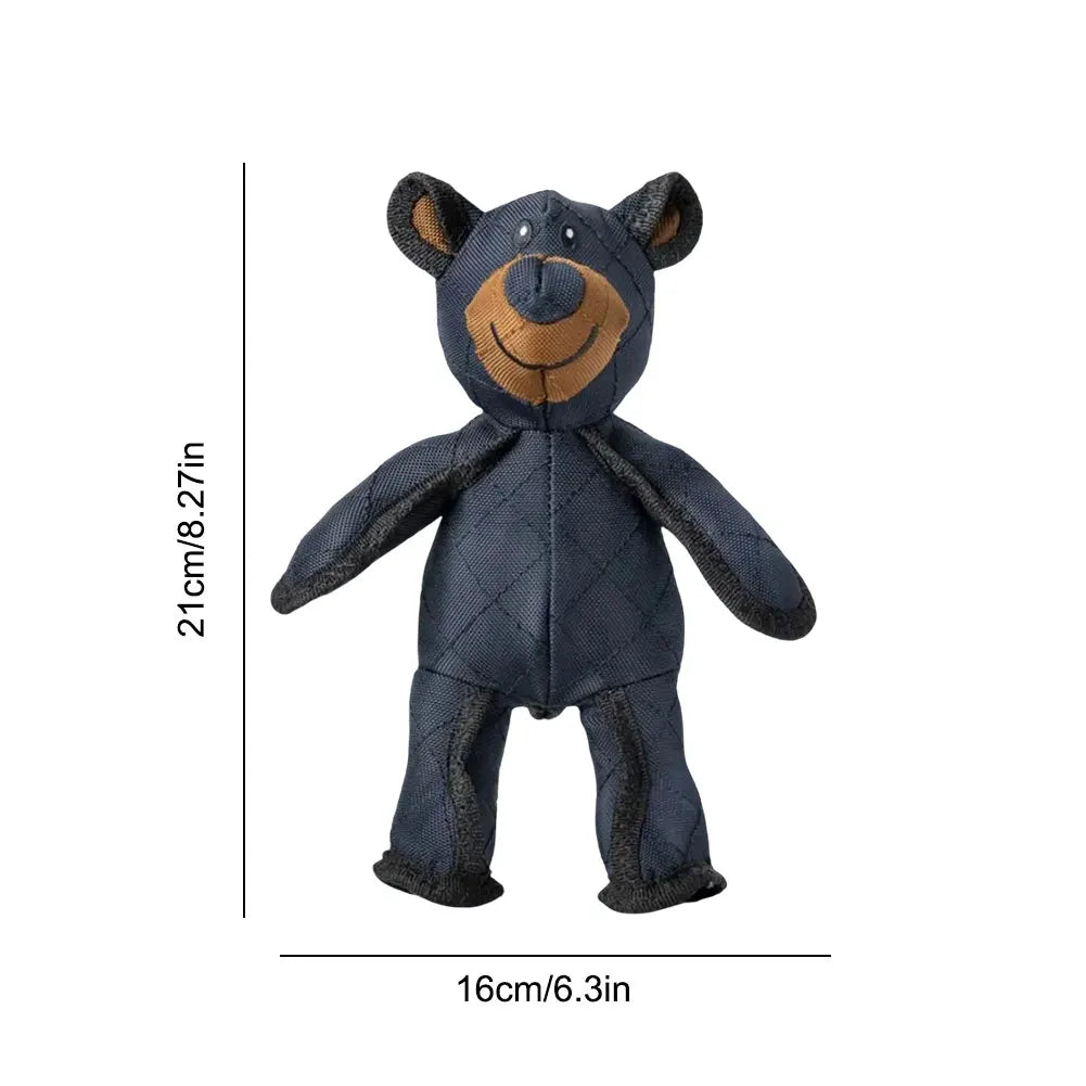 Mighty Robust Bear- Pet Sound making Toy- Plush Interactive Dog Toy-Grinding Teeth Cleaning