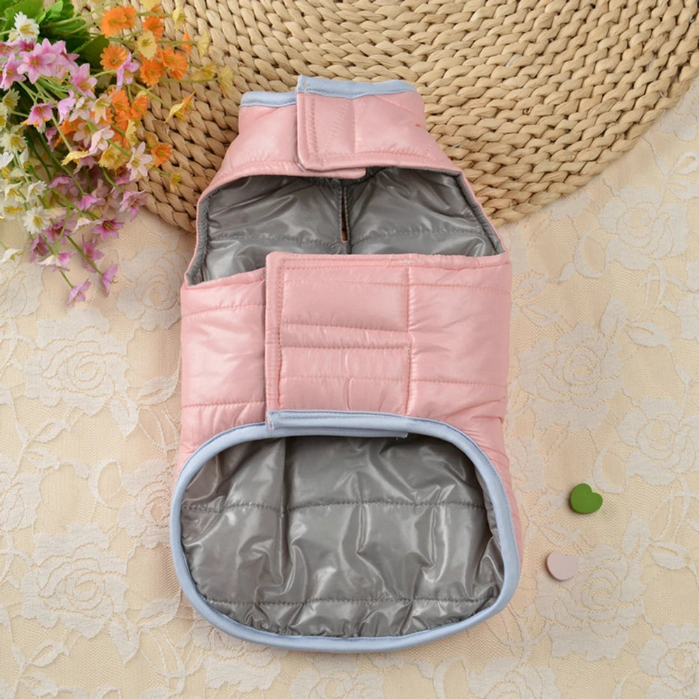 Double-sided Thicken Winter Dog Clothes- Waterproof Comfortable -Warm Pet Dog Jacket for Small Medium Dogs Vest