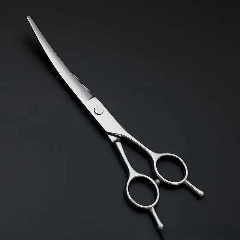 Pet Curved Grooming Scissors- Dog Hair Tool Set-Professional Trimming Scissors-Pet Grooming