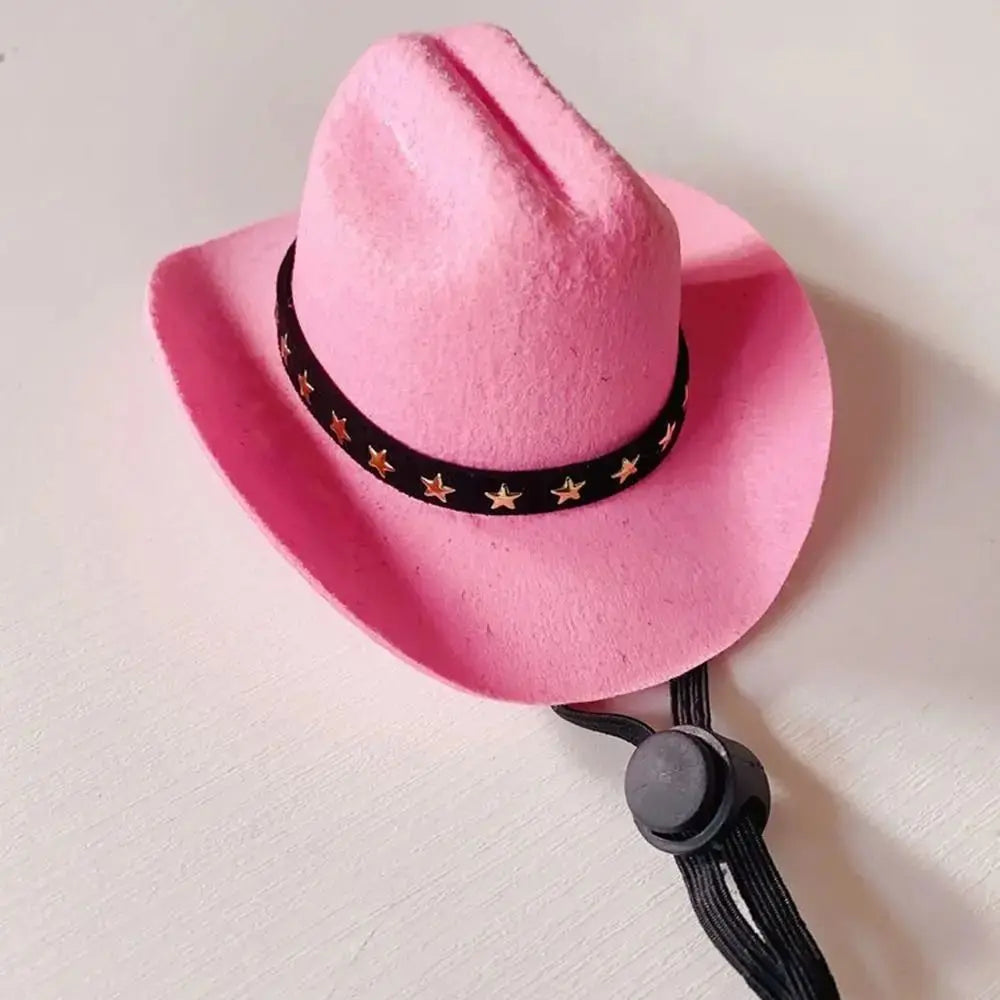 Adjustable Cowboy Dog Hat- Outdoor  Pet Accessories Dogs Headwear