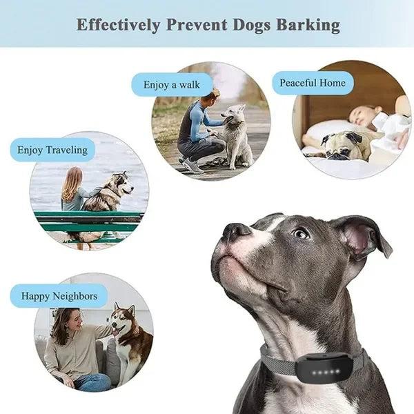 USB Adjustable Training Device Bark Collar- 3 Training Modes-Suitable for Dogs from 8 to 150 pounds-Training