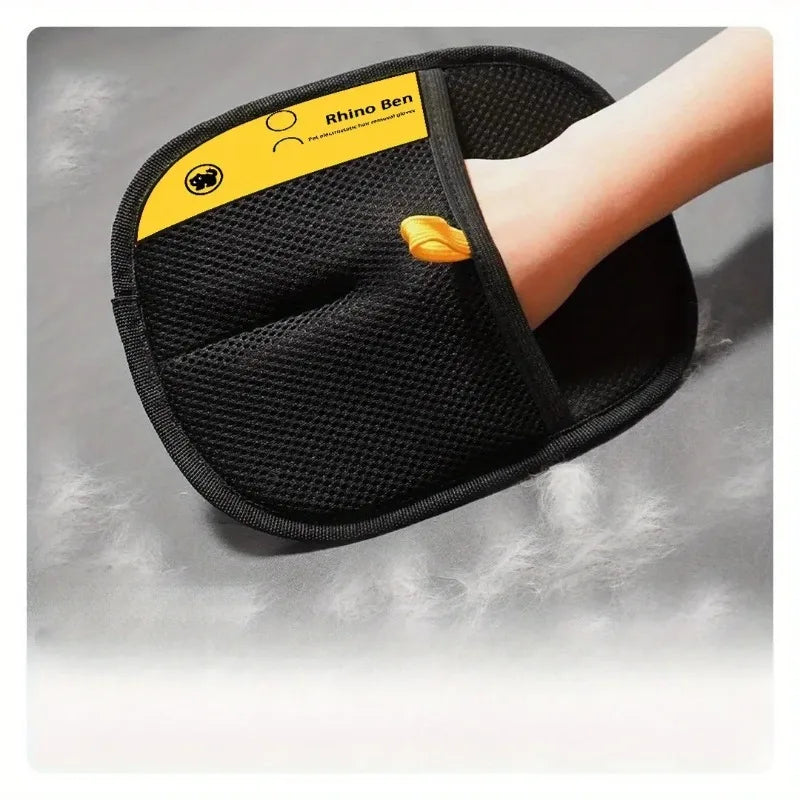 Hair Removal Gloves-2 pc-Double-Sided Brushes- Anti-Shedding Grooming Gloves- Hair Control Care Tools-Pet Grooming