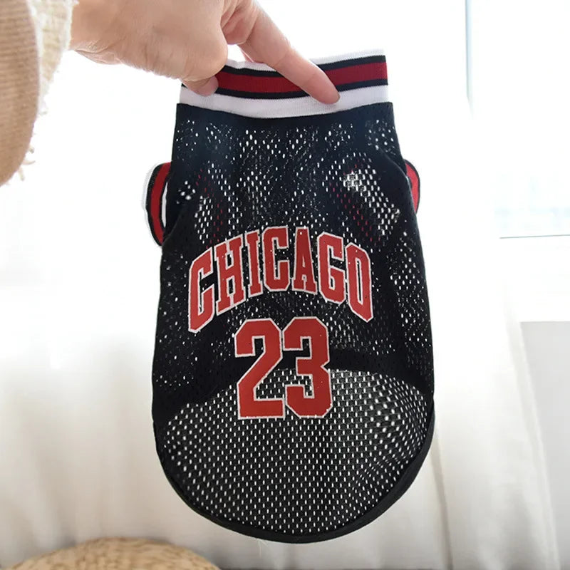 Chicago Basketball Jersey for dogs-Vest-Summer- T-Shirt for all breeds- Sizes XS to 5XL-Cosrumes/Apparel