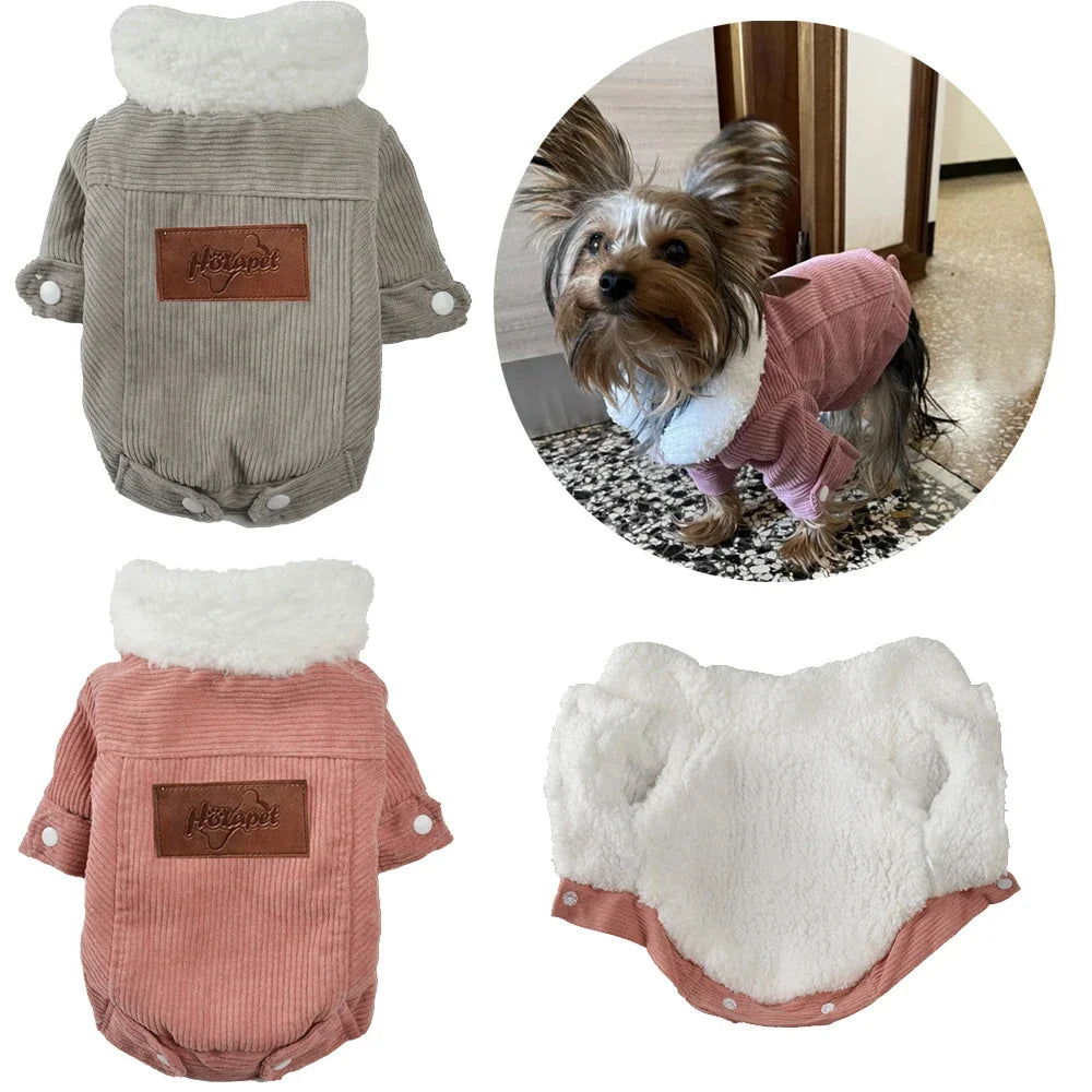 Autumn Winter Dog Jacket For Small Medium Dogs -Warm Coat Jacket- Thicken Fleece Coat