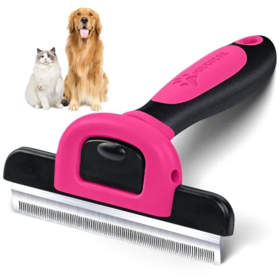 Pet Grooming Brush-De-Shedding Tool- Effectively Reduces Shedding-Pet Grooming