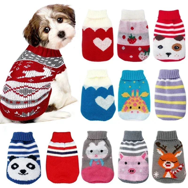 Adorable Warm Fun Dog Sweaters for Small Dogs- Costumes/Apparel