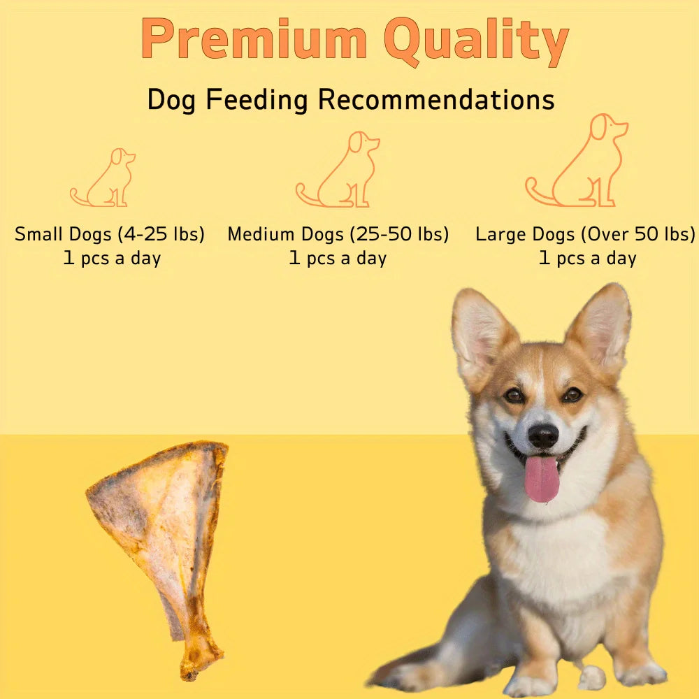 1/2 Pack x 60-90g Lamb Fan Bone- Natural Dog Treats and  Ingredients- Healthy- Easily Digestible-Long Lasting-Pet Bowls/Feeding