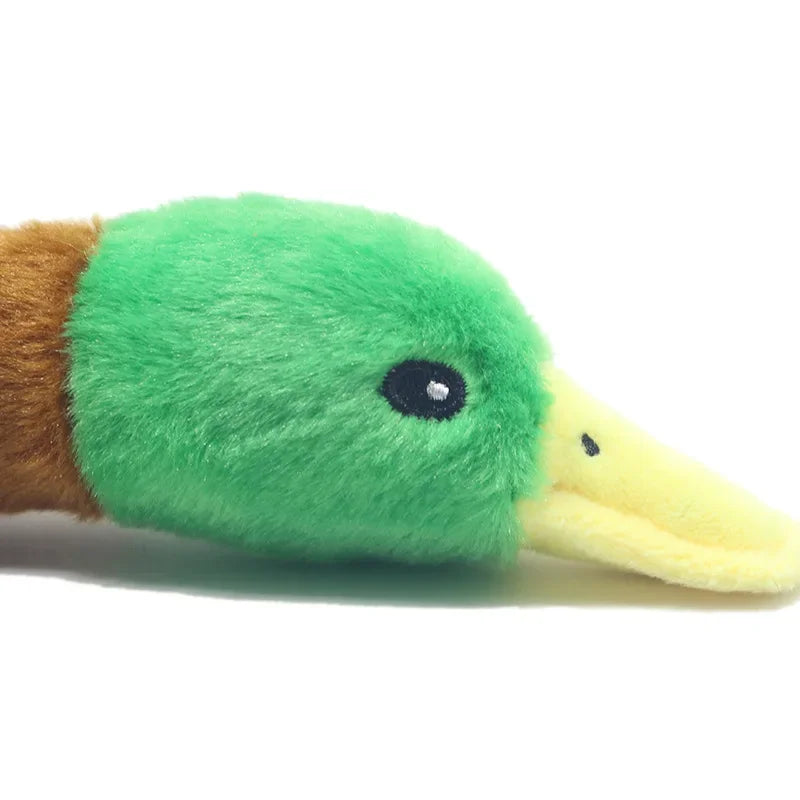 Cute Stuffed Squeaky Duck- Duck Sounds-Chew Rope- Clean Teeth- Dog Toys