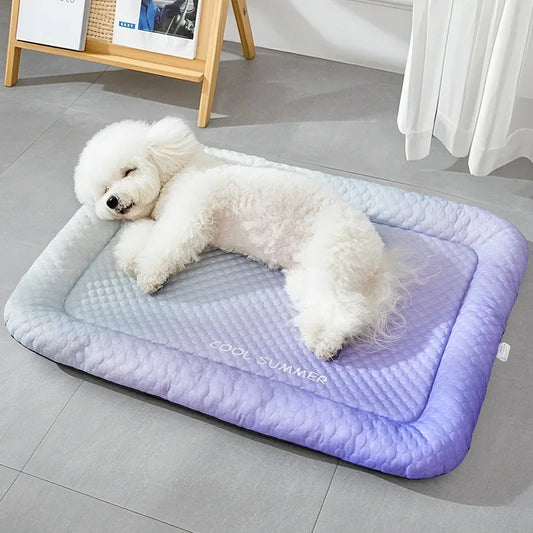 Cooling Mat-Summer Dog Bed -Cushion Puppy Sleep Nest-Pet Kennel Cooling Bed