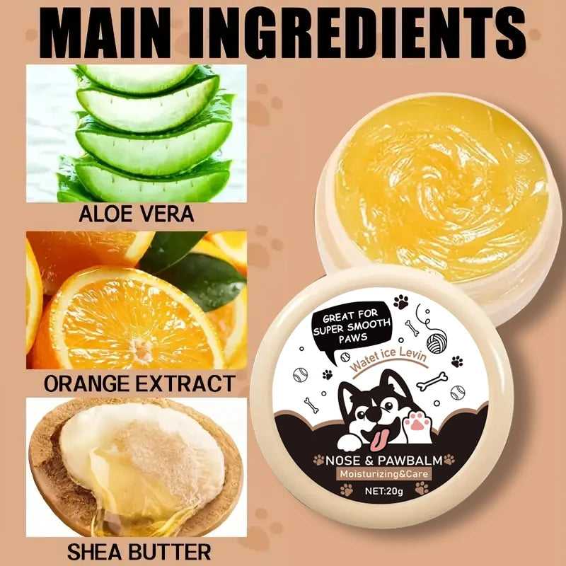 20g Dog/ Nose/Paw Balm- Dog Paw Cream- Dogs Paw Protector Cream- Moisturizer-Repairs Cracked Feet-Pet Grooming