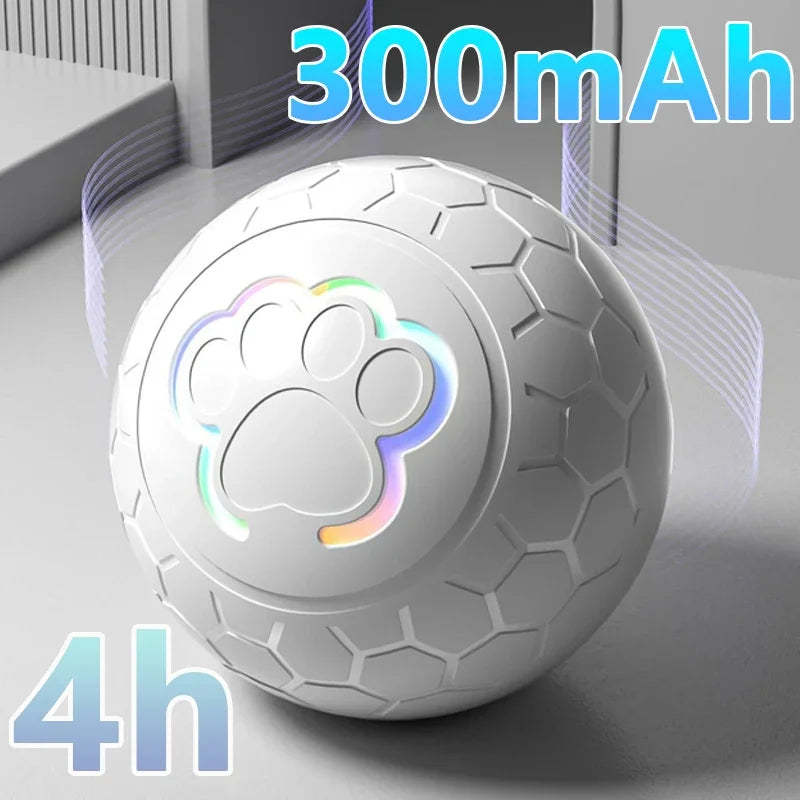 Smart Dog Toy Ball- Electronic -Interactive Pet Toy Ball -USB Automatic Bouncing Rolling Toy Ball With RGB Lights