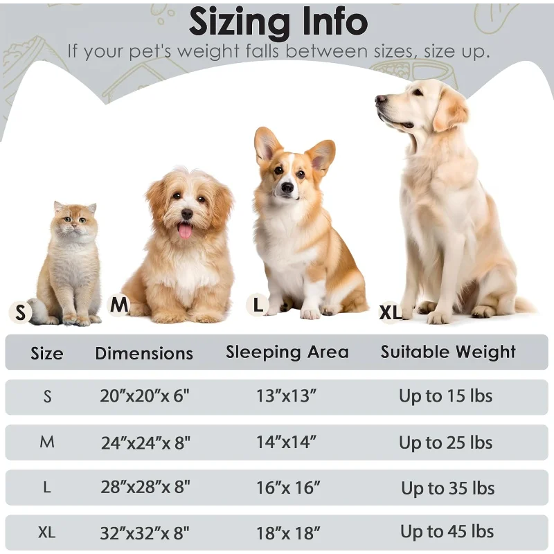 Dog Bed for Indoor- 20ins- Calming Donut Bed- Washable for Small Medium Dogs-Light Grey-Beds & Blankets