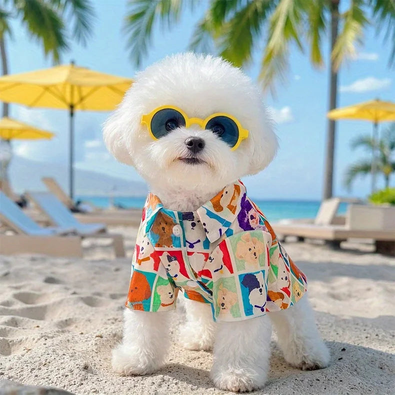 Cartoon Dog Shirt- Lightweight- Breathable-Stylish- Sizes XS-XL-Costumes/Apparel