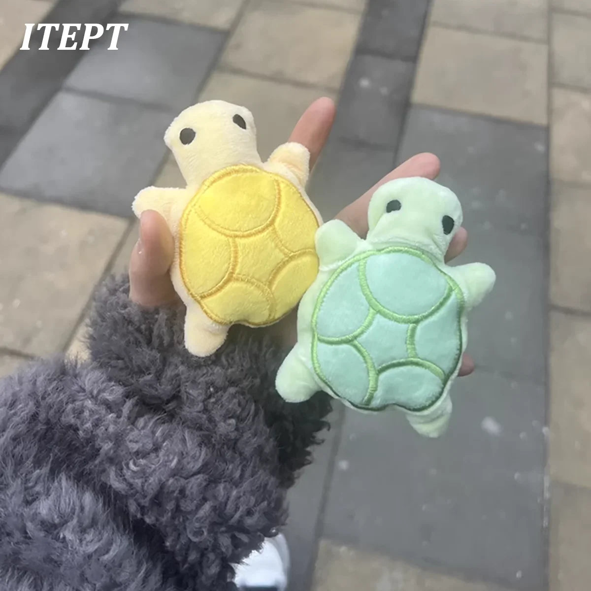 Mini Cute Turtle Dog Plush Toy- Squeaky- Soft and Safe- Good for Dental Health- Suitable for Puppies/Small Dogs-Dog Toys