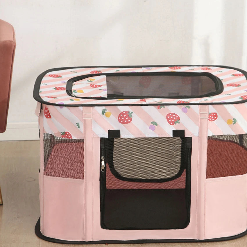 Portable Foldable Pet Tent Kennel- Outdoor- Easy Operation
