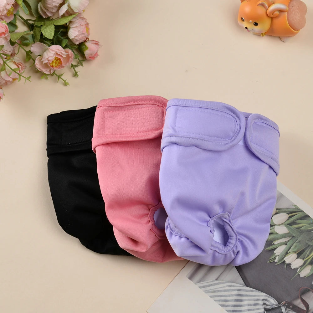 Washable Female Dog Diapers- Adjustable- Pet Physiological Pants- Reusable- Leakproof-Sizes XS-XL Dogs-Pet Grooming