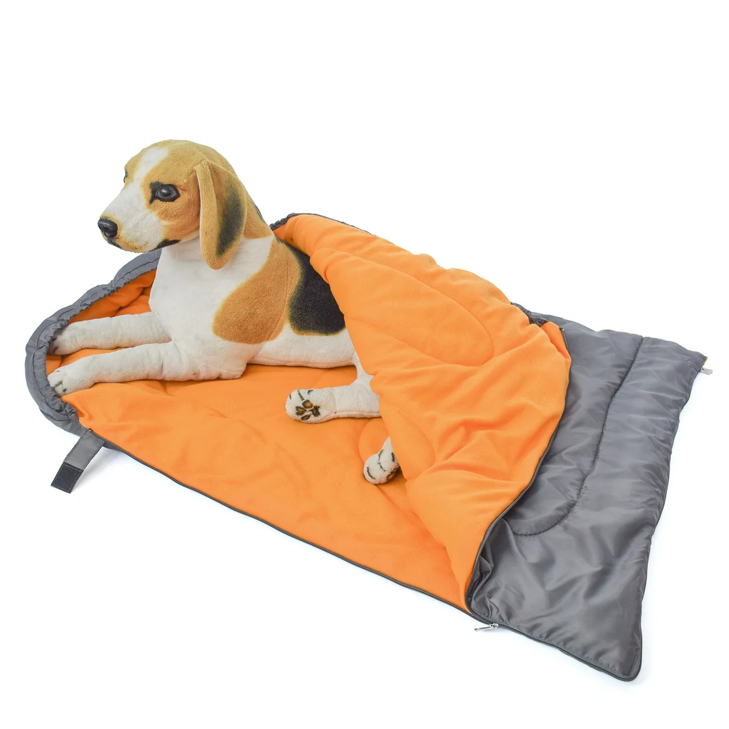 Fleece Pet Sleep Bag Bed Mat, Blanket Cushion Mattress, Drawstring, Outdoor Camping Dog Mats