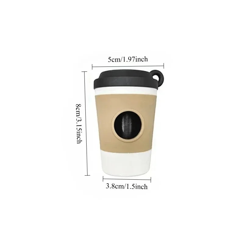 Coffee Cup Poop Dispenser-Portable Poop Trash Can- Dog Garbage Storage -Pet Grooming
