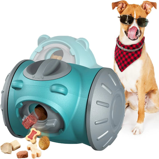 Engaging interactive non-slip rubber Level 1 dog puzzle toy for mental stimulation - challenging and fun treat feeding promo