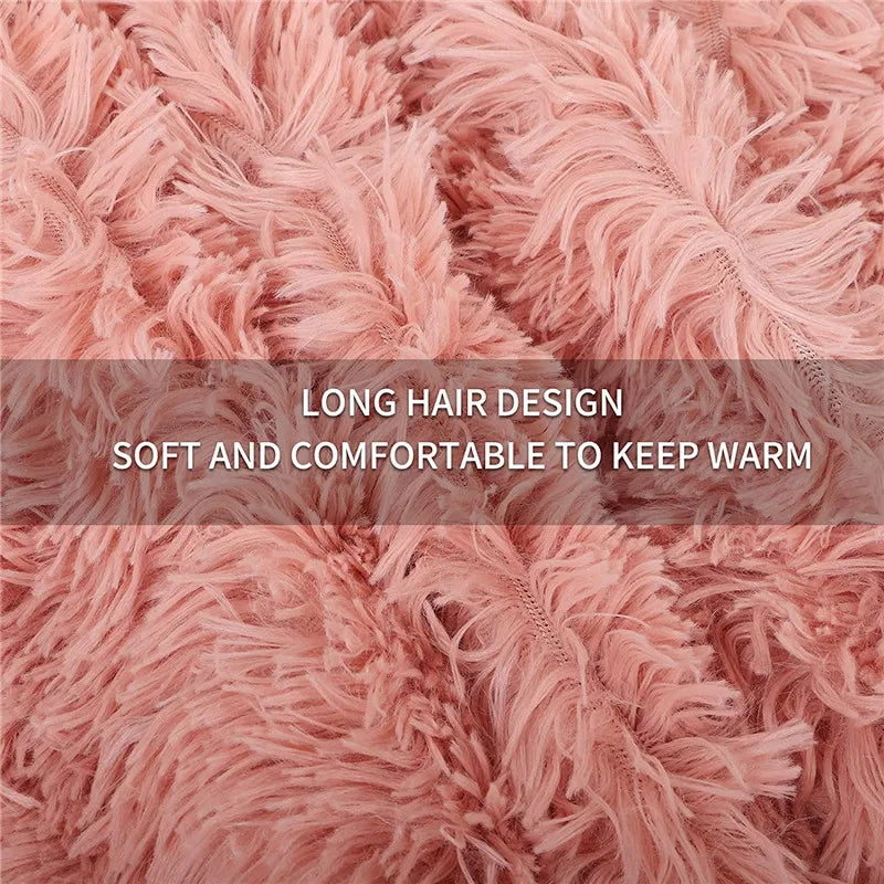 Super Soft Fleece Fluffy Pet Blankets- Extra Warm-Breathable- for Small Medium Large Dogs-Beds & Blankets