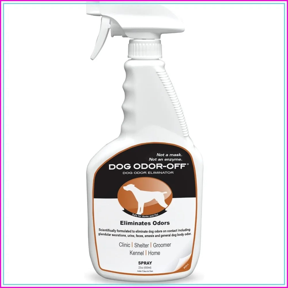 Pet Odor Eliminator Spray – Dog Urine Carpet Cleaner- Glandular Secretions- Feces Odors (22 Fl Oz)-Pet Grppming