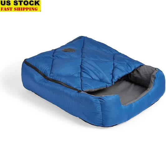 Pet Sleeping Bag- Lightweight- Zippered Cover- Travel Camping Hiking- Multi-Functional Bed for Small to Large Dogs