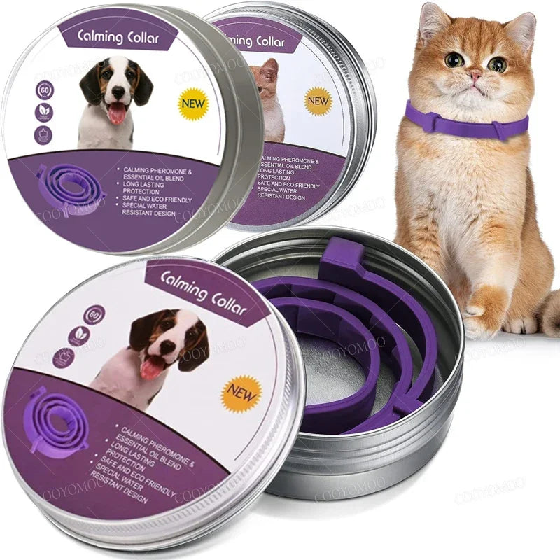 New Release Dog Calming Pheromone Collar -Relieve Anxiety- Adjustable- Comfortable Collar -Collars/Leashes