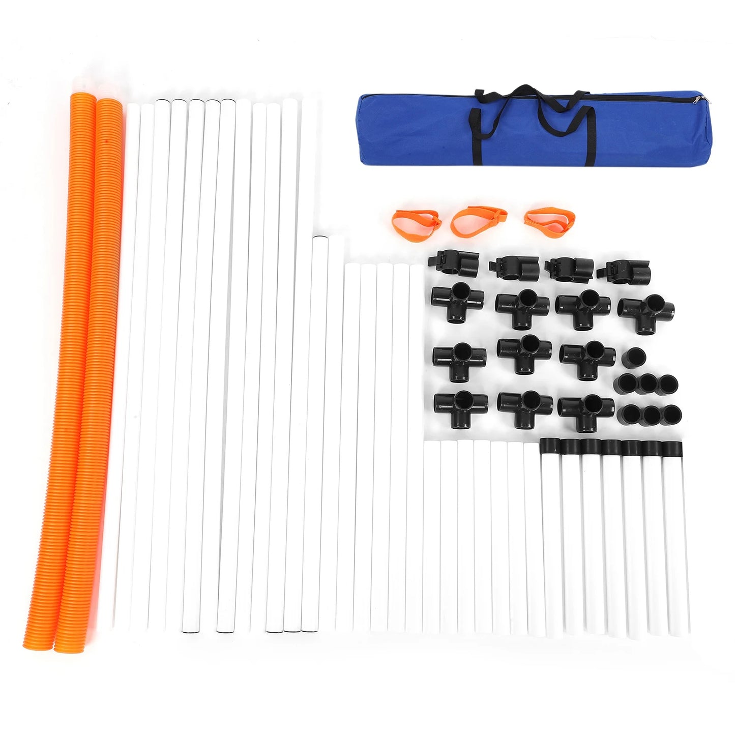 Dog Jumps Set -Agility Training Equipment- Adjustable Bar Jump- Hurdle- Hoop- Pole Obstacle Course