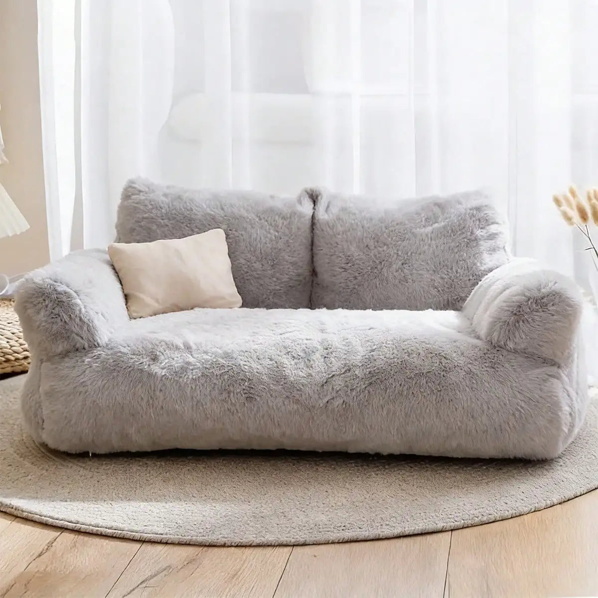 Dog Sofa- Supportive Bed For Small Dogs With Colorful Elastic Balls For Playing- Featuring A Removable/Washable Cover- Non-Slip Bottom-Beds & Blankets
