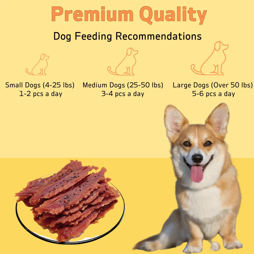 7.05oz/14.11oz(200g/400g) Sesame Duck Jerkey- Natural Ingredients-Healthy-Easily Digestible-Pet Bowl/Feeding