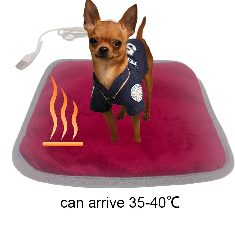 Winter Pet Heating Blanket -Temperature Warm Dog Mattress- Indoor Heating Pad- USB heating pad-Beds & Blankets