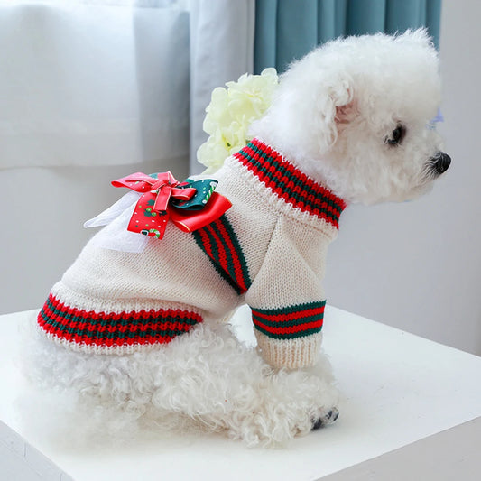 Knitted  Dog Sweater- Autumn Winter Warm Costumes Apparel