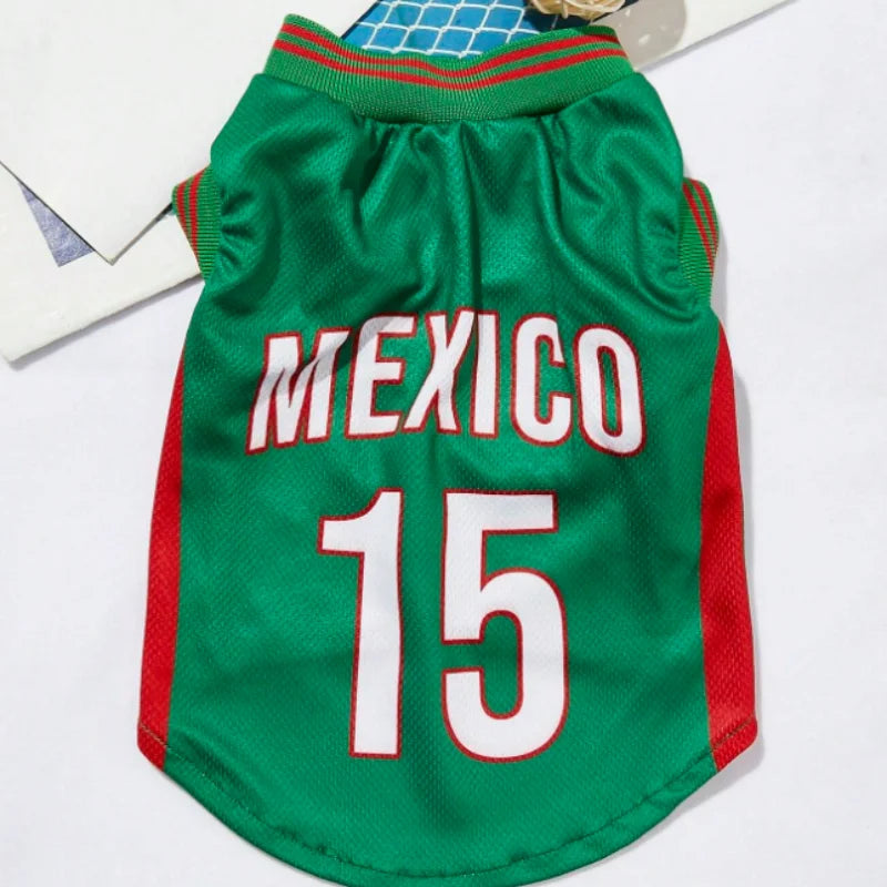 Soccer Jersey- Mexico-Mesh Breathable-Sizes XS to XXL- Costumes/Apparel