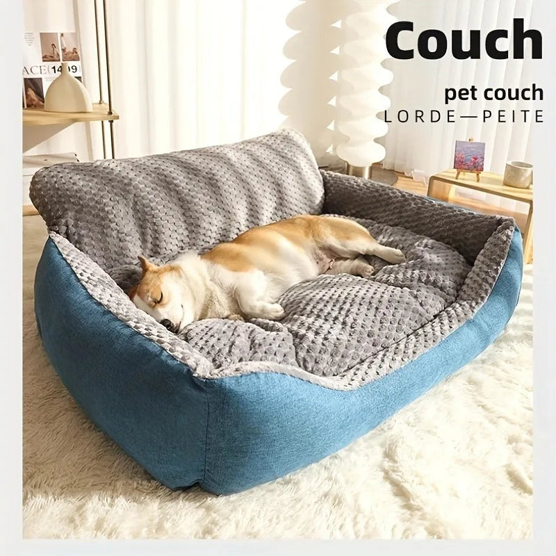 Comfy Cooling Dog Bed-Dog Sofa 47" XXL Size with Double Filling- Machine Washable- Non-Slip Bottom-Breathable