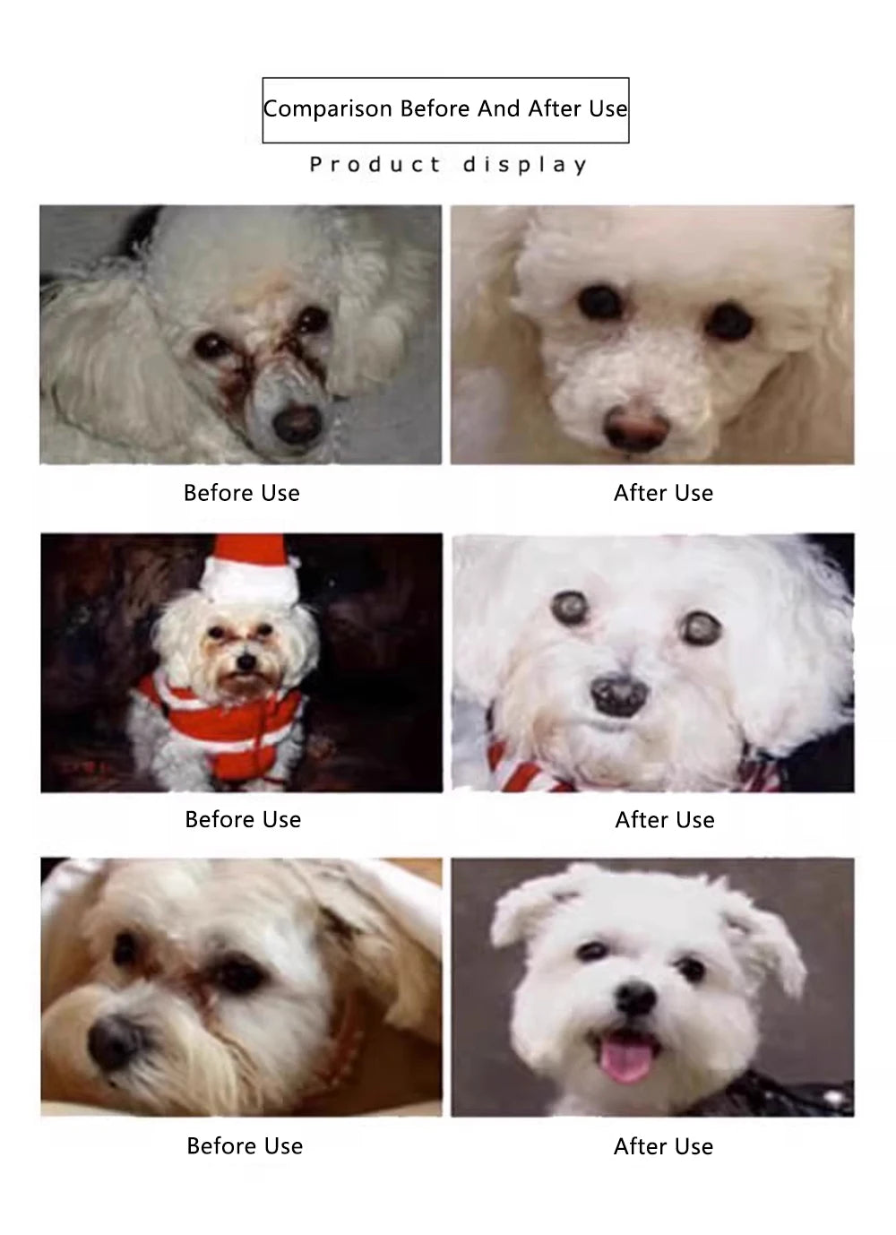 Pet Facial Cleaning Comb Set- Removes Tear Stains- Eye-poop -Pet Grooming