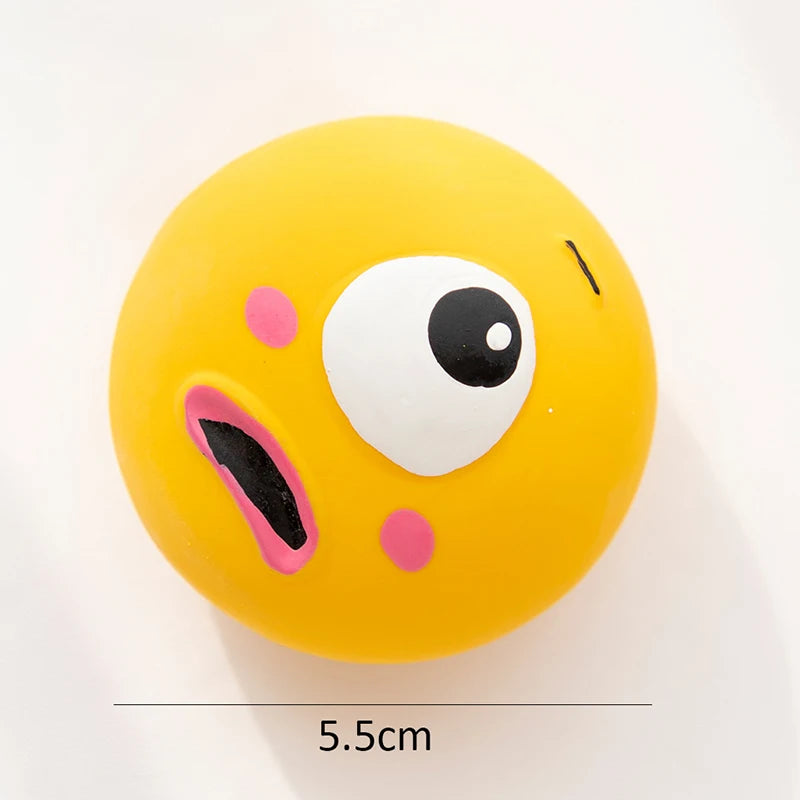 Pet Squeaky Toys -Pet Ball Toys- Dog Chewing Rubber Ball- Cleans Teeth Dog Chew Toy-Bite Resistant