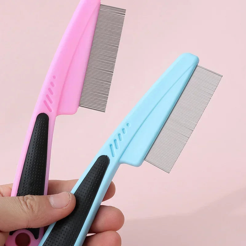 Pet Animal Care Comb Removal Flea Comb for Cat Dog Stainless Steel Needle Grooming Louse Removal