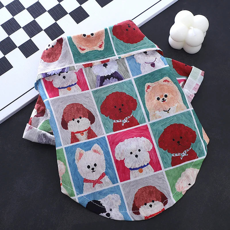 Cartoon Dog Shirt- Lightweight- Breathable-Stylish- Sizes XS-XL-Costumes/Apparel