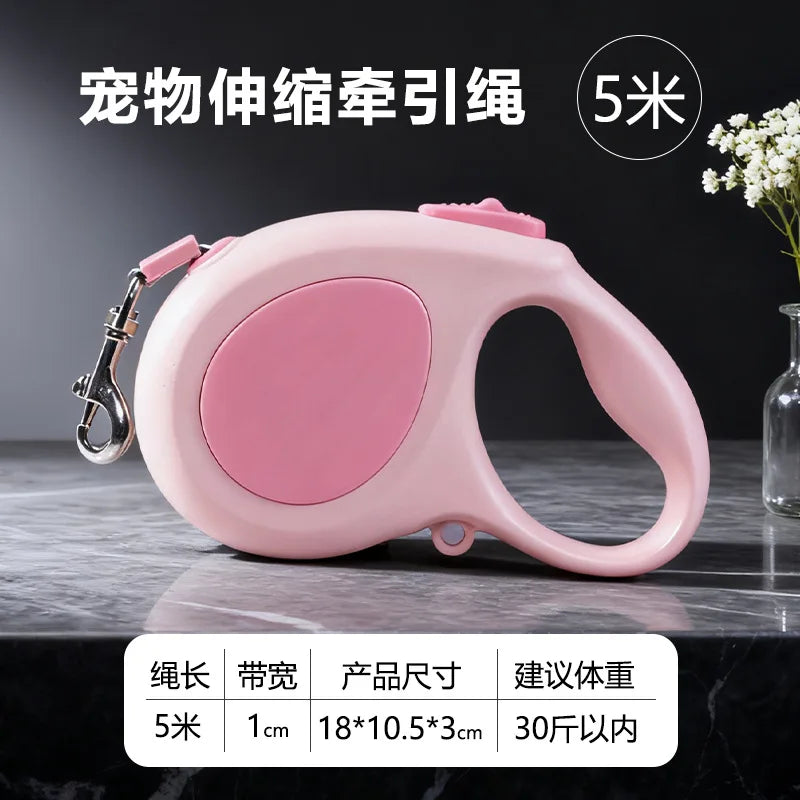 Retractable Dog Leash- Anti-Slip Walking Leash for Small/ Medium Dogs-Collar/Leashes-Collars/Leashes