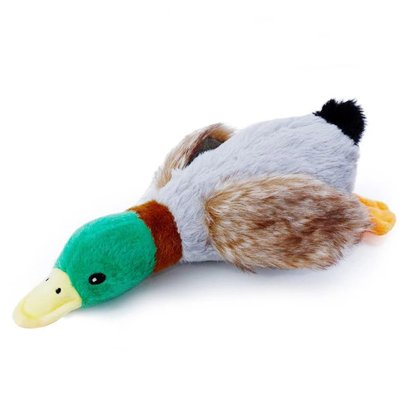 Cute Stuffed Squeaky Duck- Duck Sounds-Chew Rope- Clean Teeth- Dog Toys