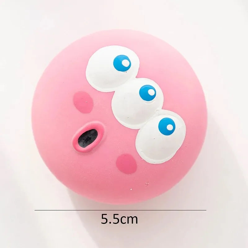 Pet Squeaky Toys -Pet Ball Toys- Dog Chewing Rubber Ball- Cleans Teeth Dog Chew Toy-Bite Resistant