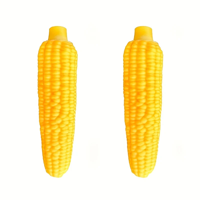 Indestructible Dog Chew Toy- Heavy-Duty Rubber Bone- Corn- Grain Texture for Medium Large Dogs- Powerful Chewers -Dental Care-Dog Toys