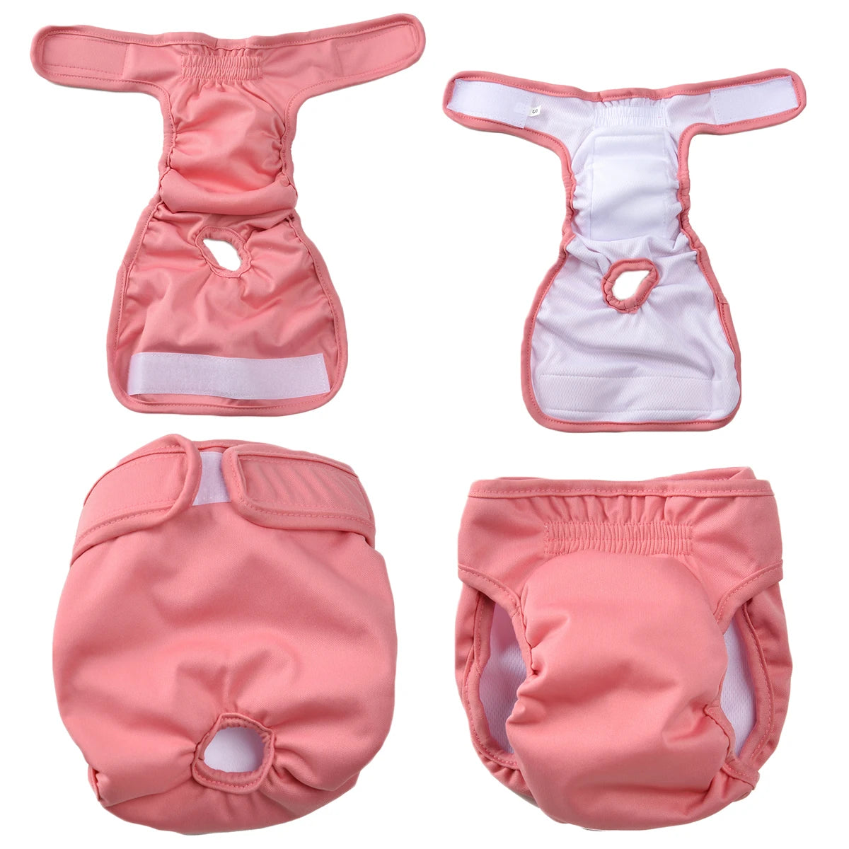 Washable Female Dog Diapers- Adjustable- Pet Physiological Pants- Reusable- Leakproof-Sizes XS-XL Dogs-Pet Grooming